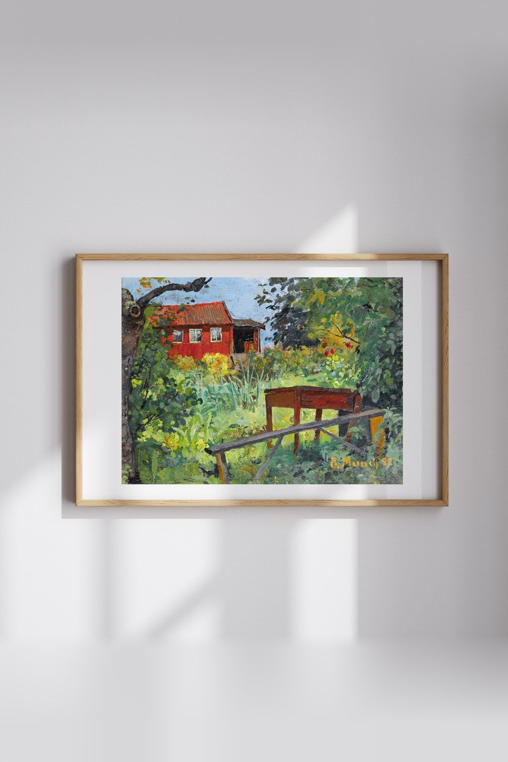 Edvard Munch - Kırmızı Evli Bahçe - 4