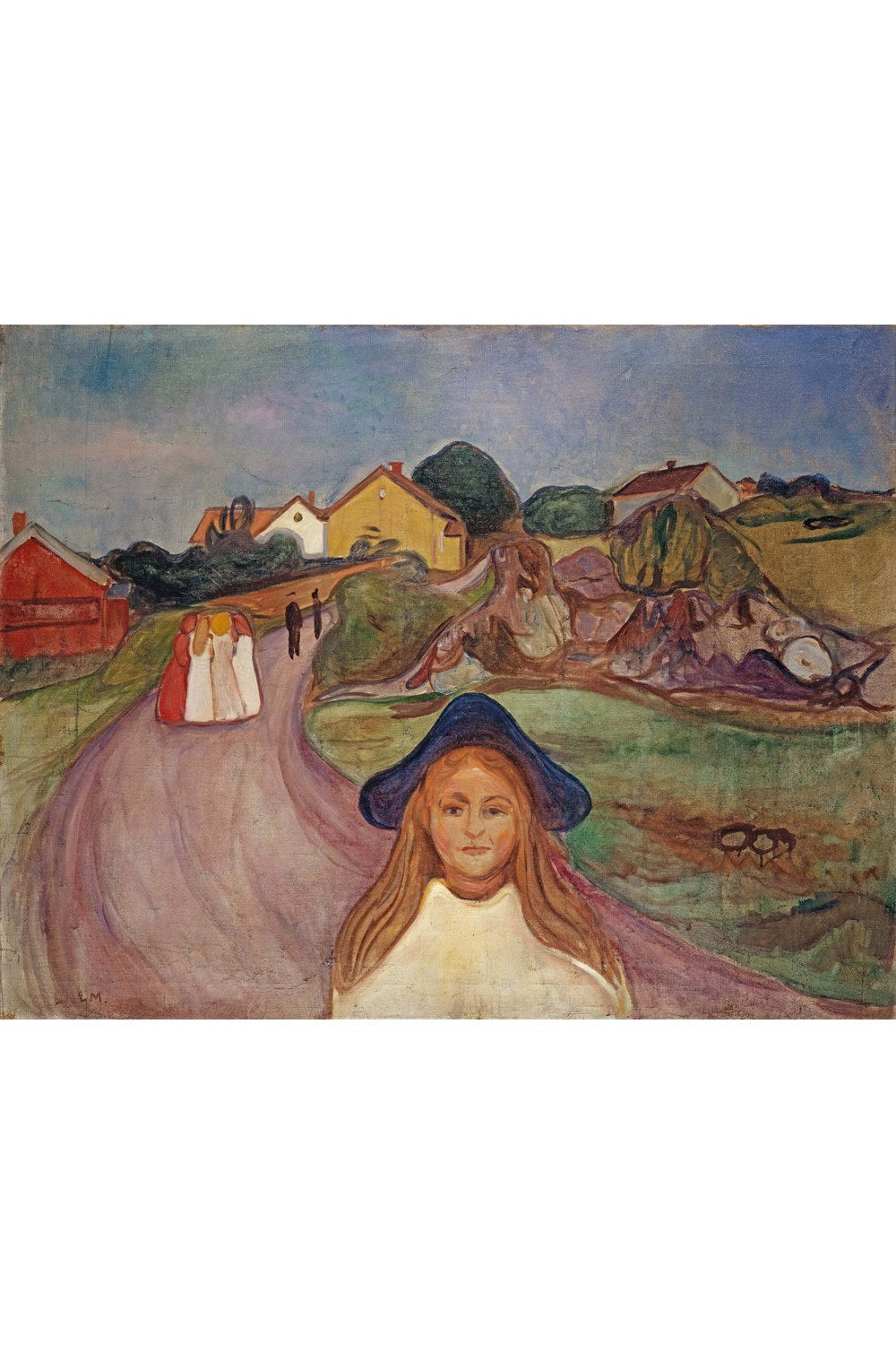 Edvard Munch - Åsgårdstrand'da Sokak - 1