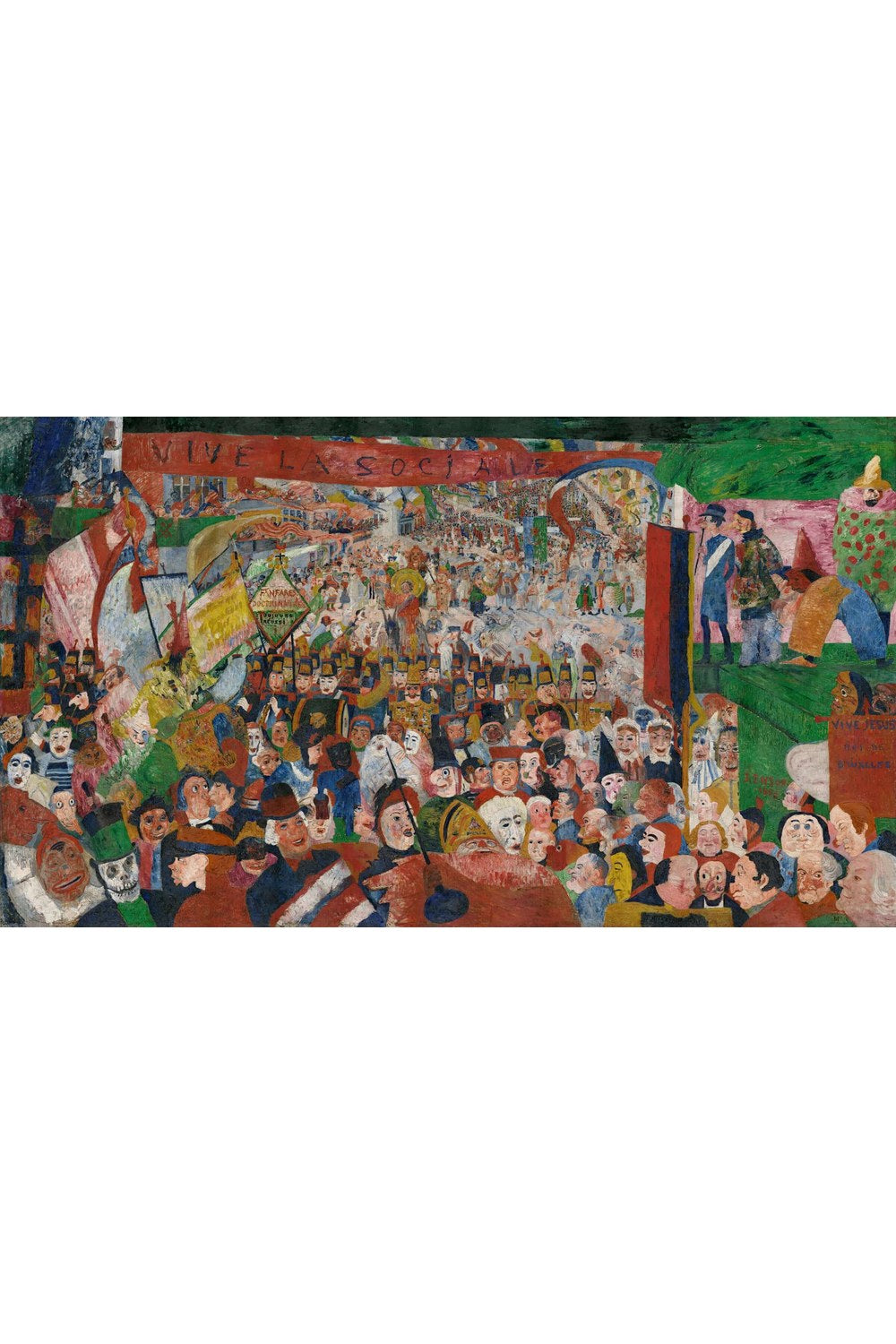 James Ensor - İsa'nın 1889'da Brüksel'e Girişi - 1