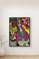 Henri Matisse - Mor Paltolu Kadın - 0