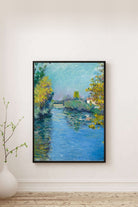Gustave Caillebotte - Seine Nehri'nin Küçük Kolu Sonbahar Etkisi - 0
