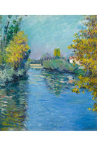Gustave Caillebotte - Seine Nehri'nin Küçük Kolu Sonbahar Etkisi - 1