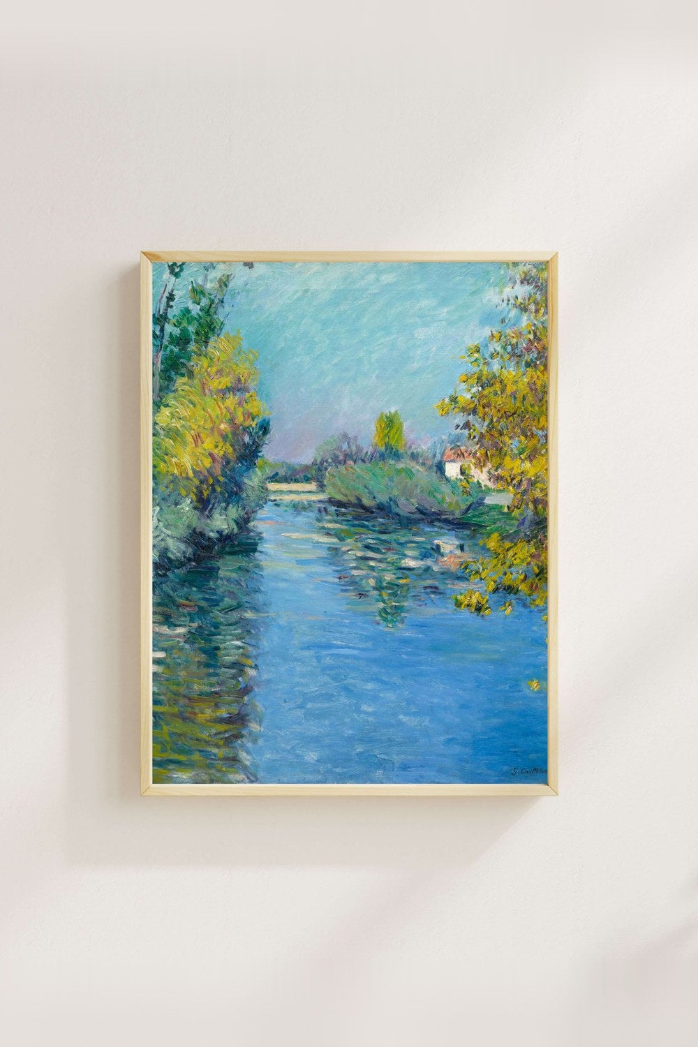 Gustave Caillebotte - Seine Nehri'nin Küçük Kolu Sonbahar Etkisi - 4