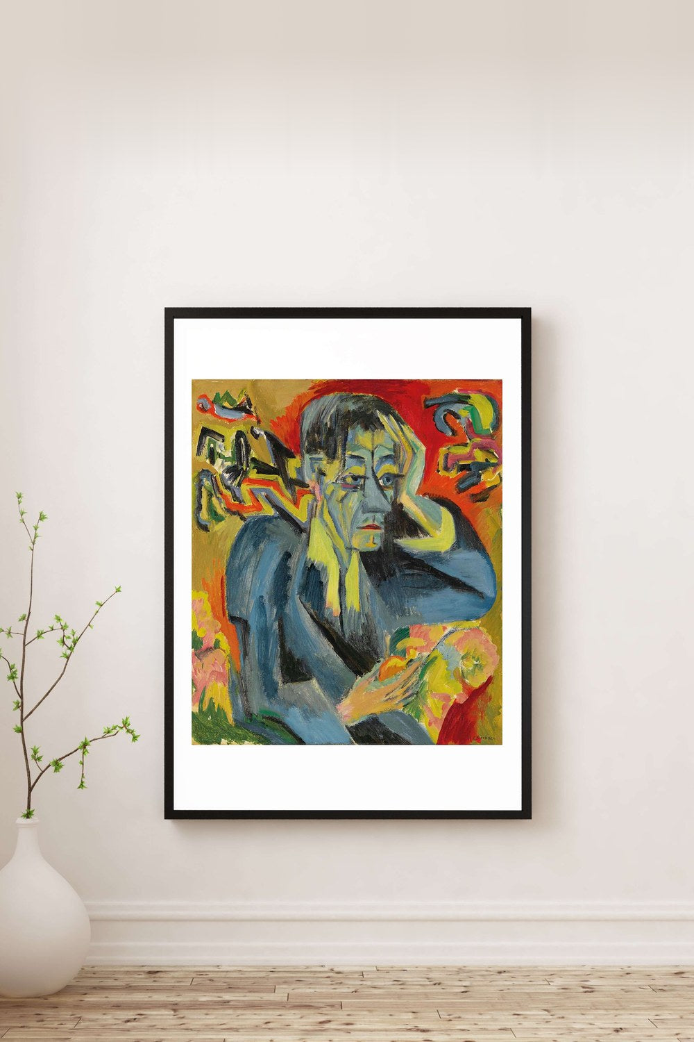 Ernst Ludwig Kirchner - Şair Frank'in Portresi - 2