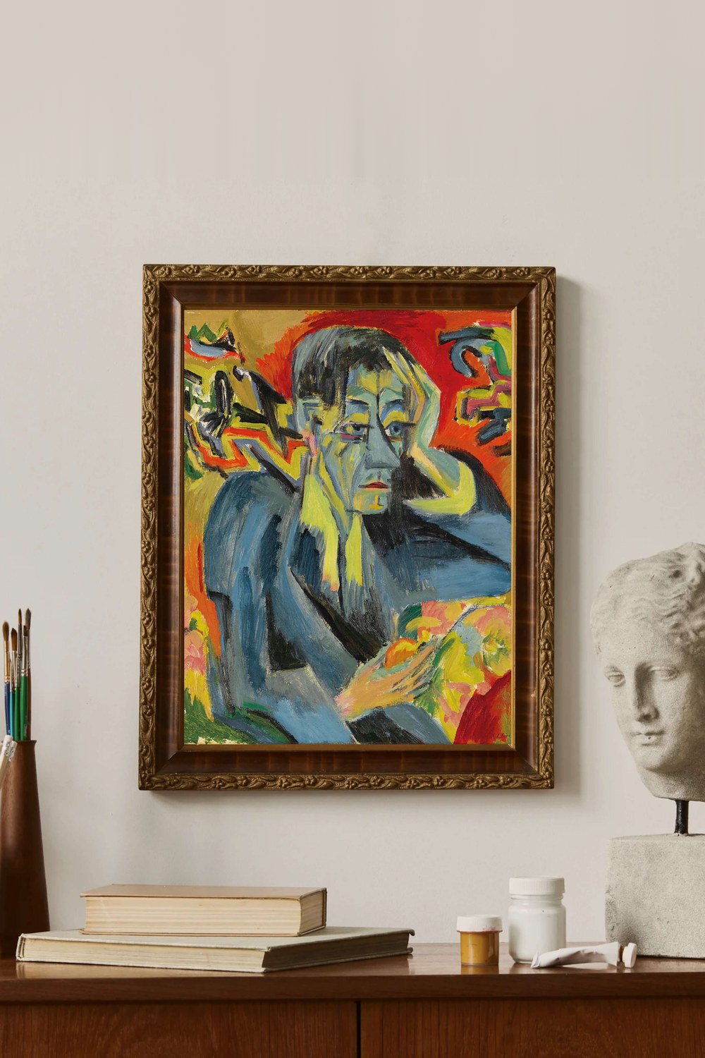 Ernst Ludwig Kirchner - Şair Frank'in Portresi - 3