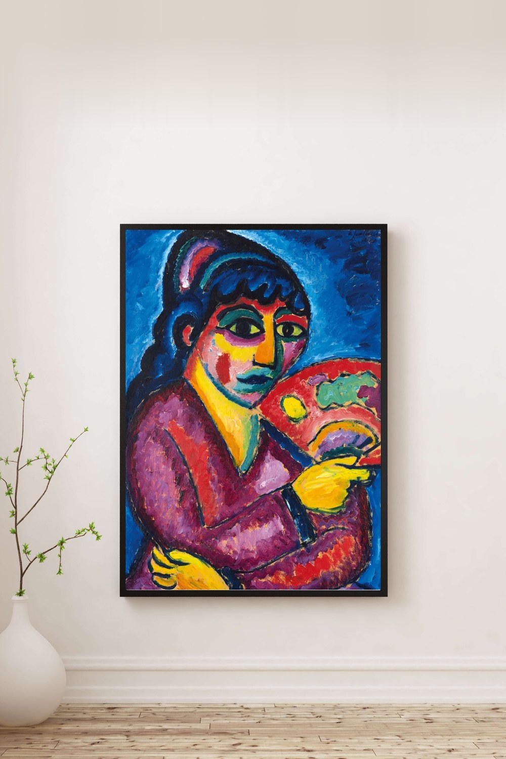 Alexej Von Jawlensky - Yelpazeli Kadın (Türkistanlı Kadın) - 0