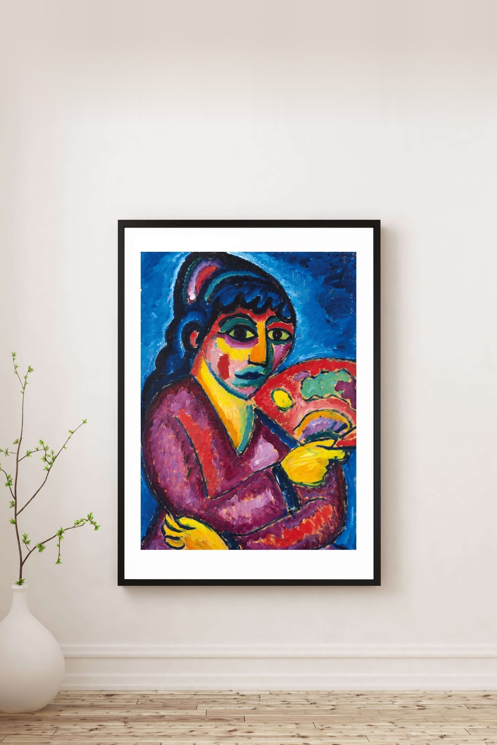 Alexej Von Jawlensky - Yelpazeli Kadın (Türkistanlı Kadın) - 2