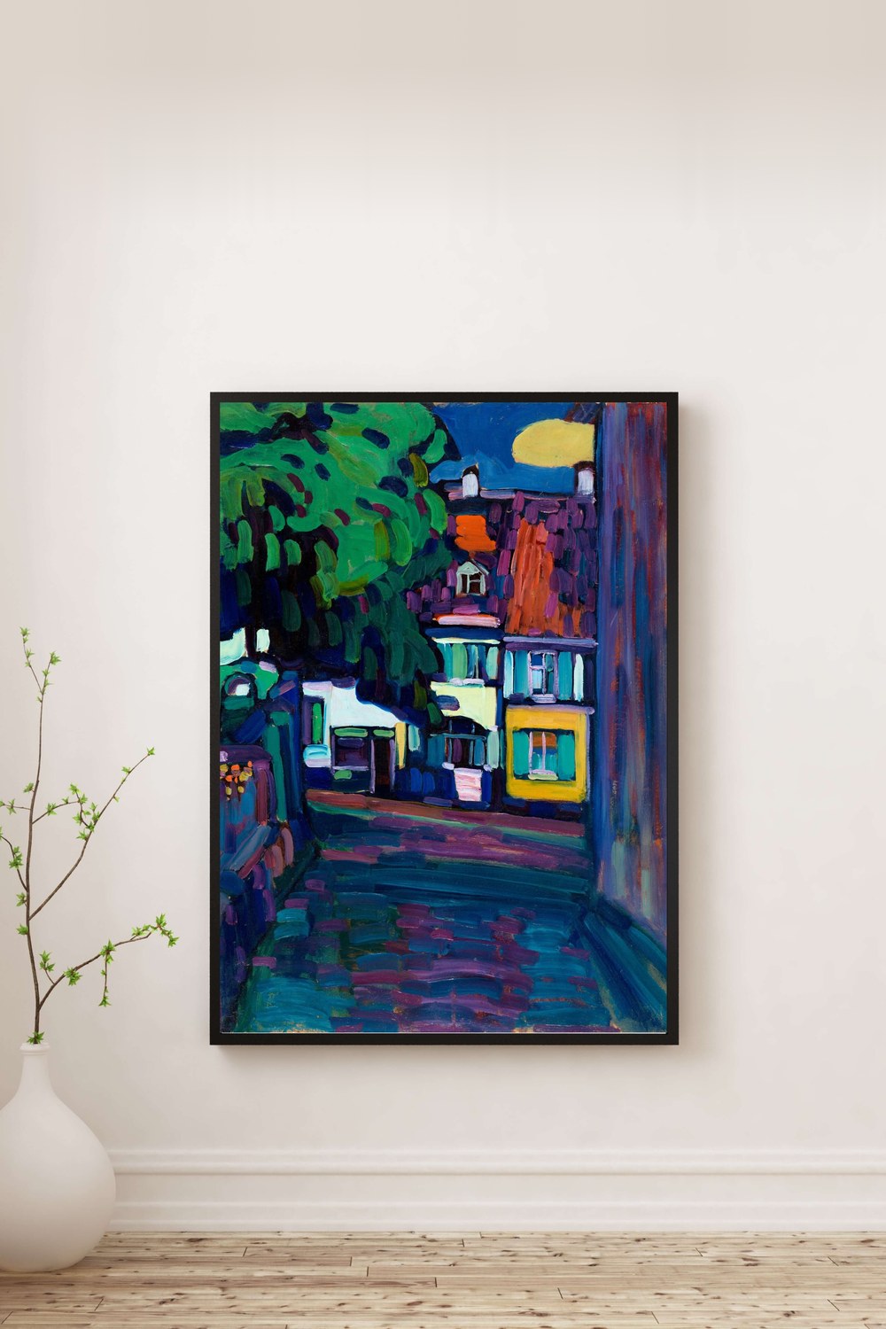 Wassily Kandinsky - Murnau Obermarkt'taki Evler - 0