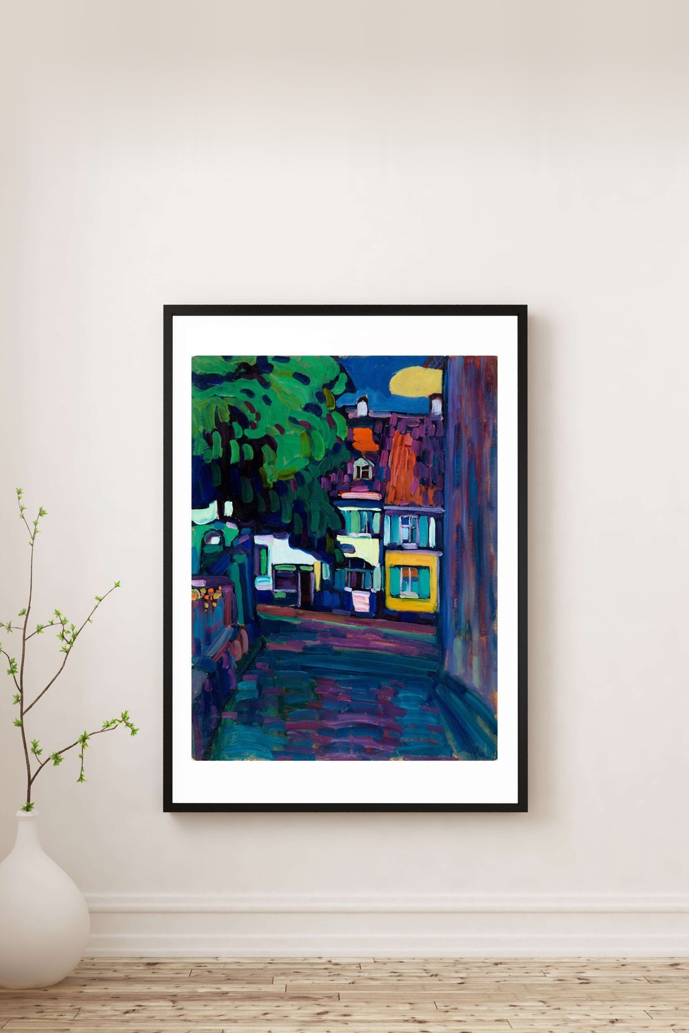 Wassily Kandinsky - Murnau Obermarkt'taki Evler - 2