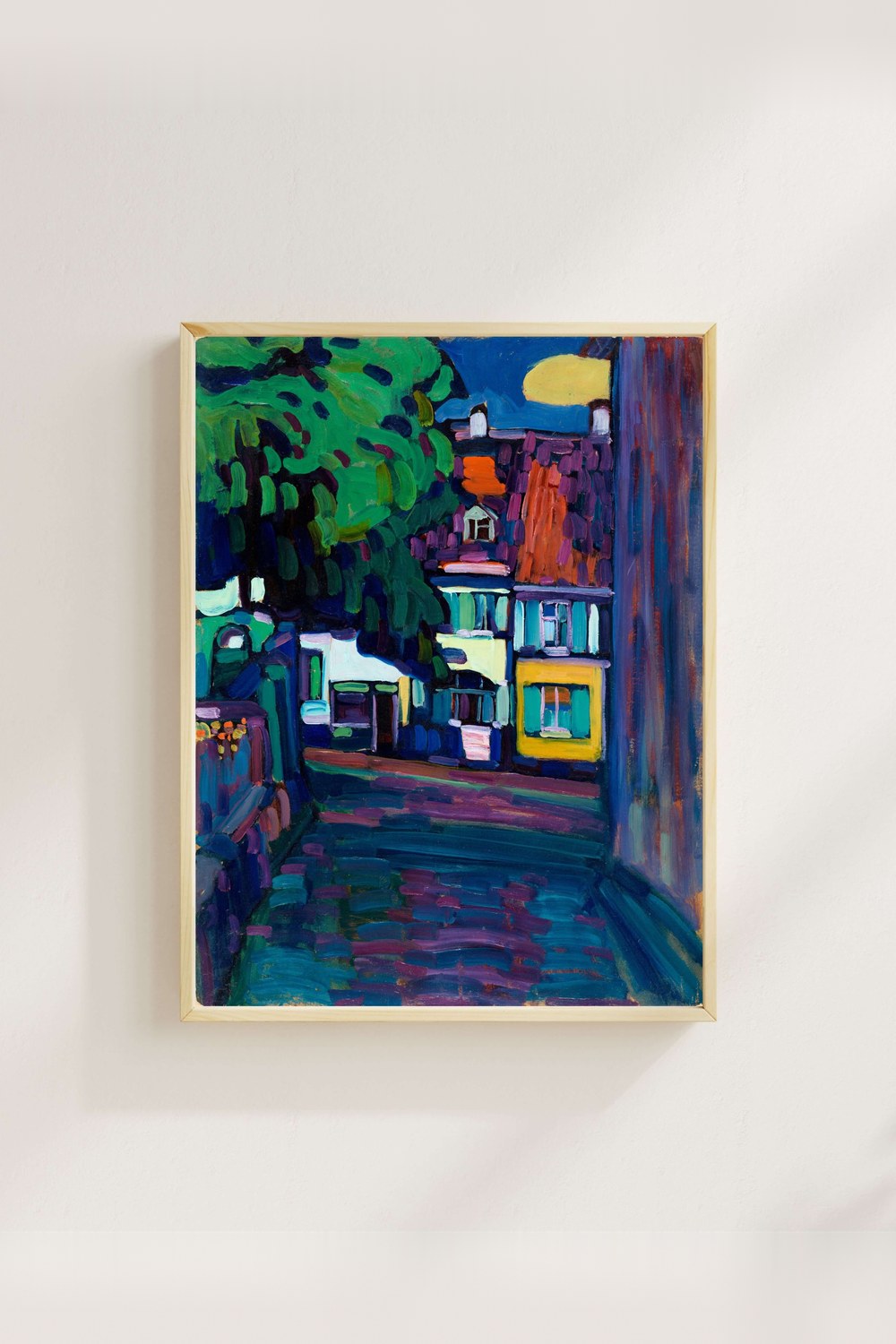 Wassily Kandinsky - Murnau Obermarkt'taki Evler - 4