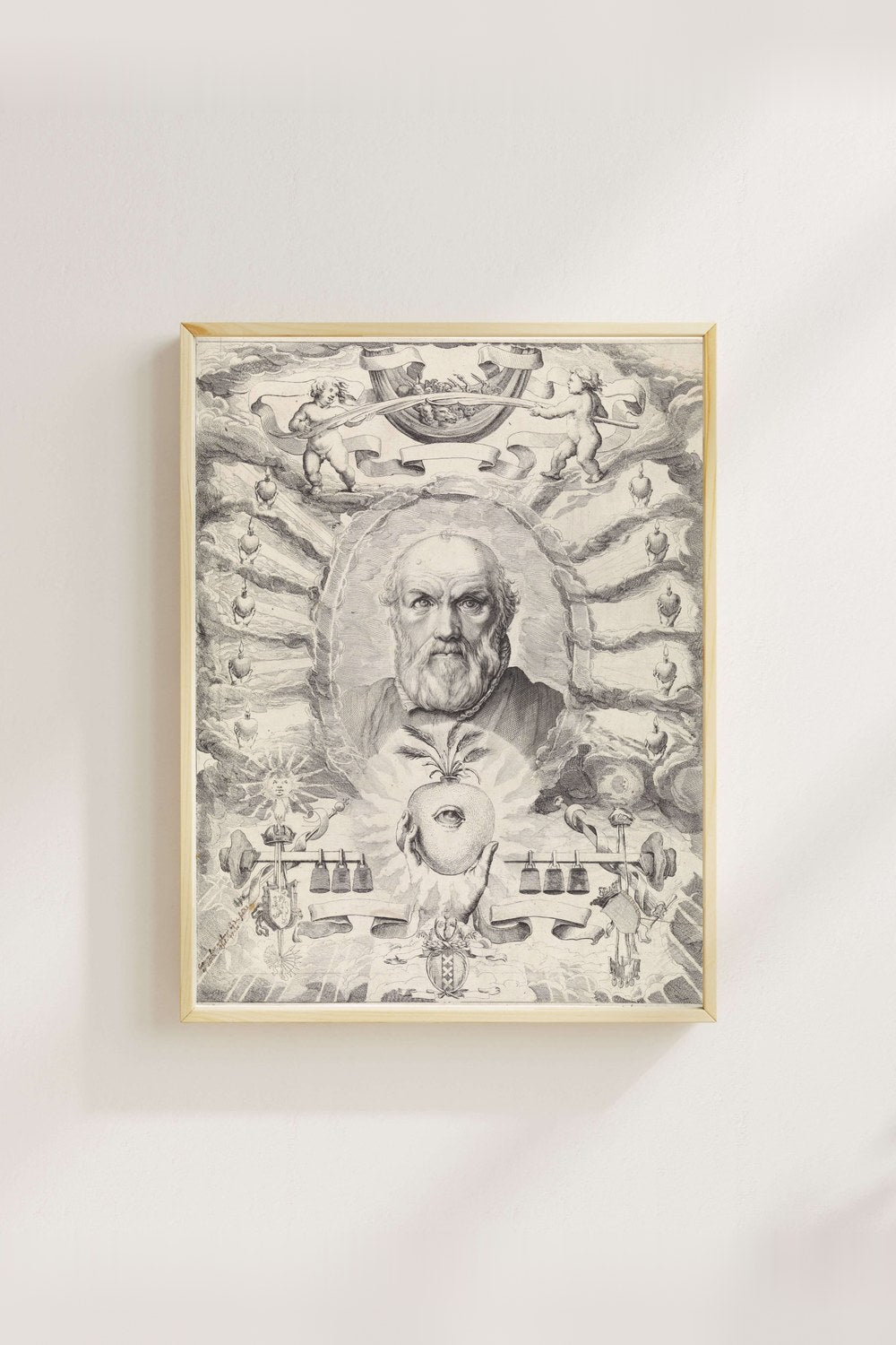 Theodor Matham - Dirck Volckertsz. Coornhert'in Alegorik Çerçeve İçindeki Portresi - 4