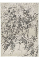 Martin Schongauer - Aziz Antonius'un Baştan Çıkarılması - 1