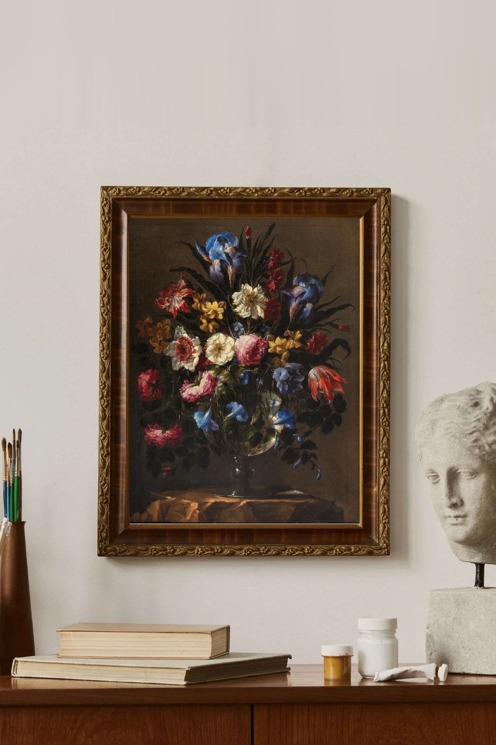 Jan Davidsz. De Heem - Cam Vazoda Çiçekler Ii - 3
