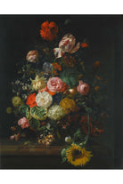 Rachel Ruysch - Çiçekli Natürmort - 1