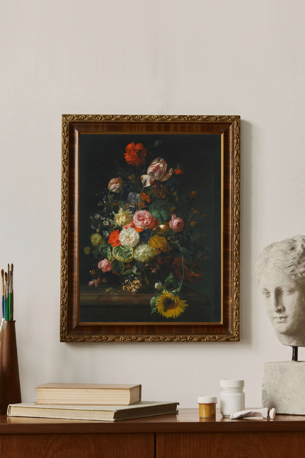 Rachel Ruysch - Çiçekli Natürmort - 3
