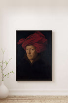 Jan Van Eyck - Kırmızı Sarıklı Bir Adamın Portresi - 0