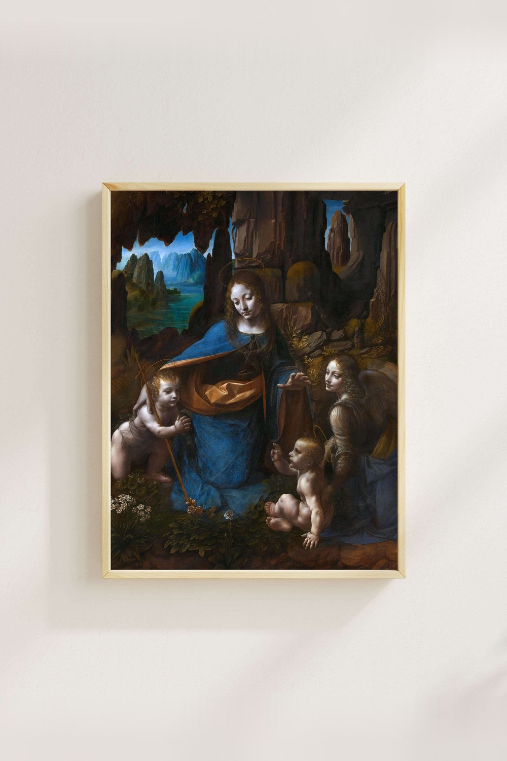 Leonardo Da Vinci - Kayalıklar Bakiresi - 4
