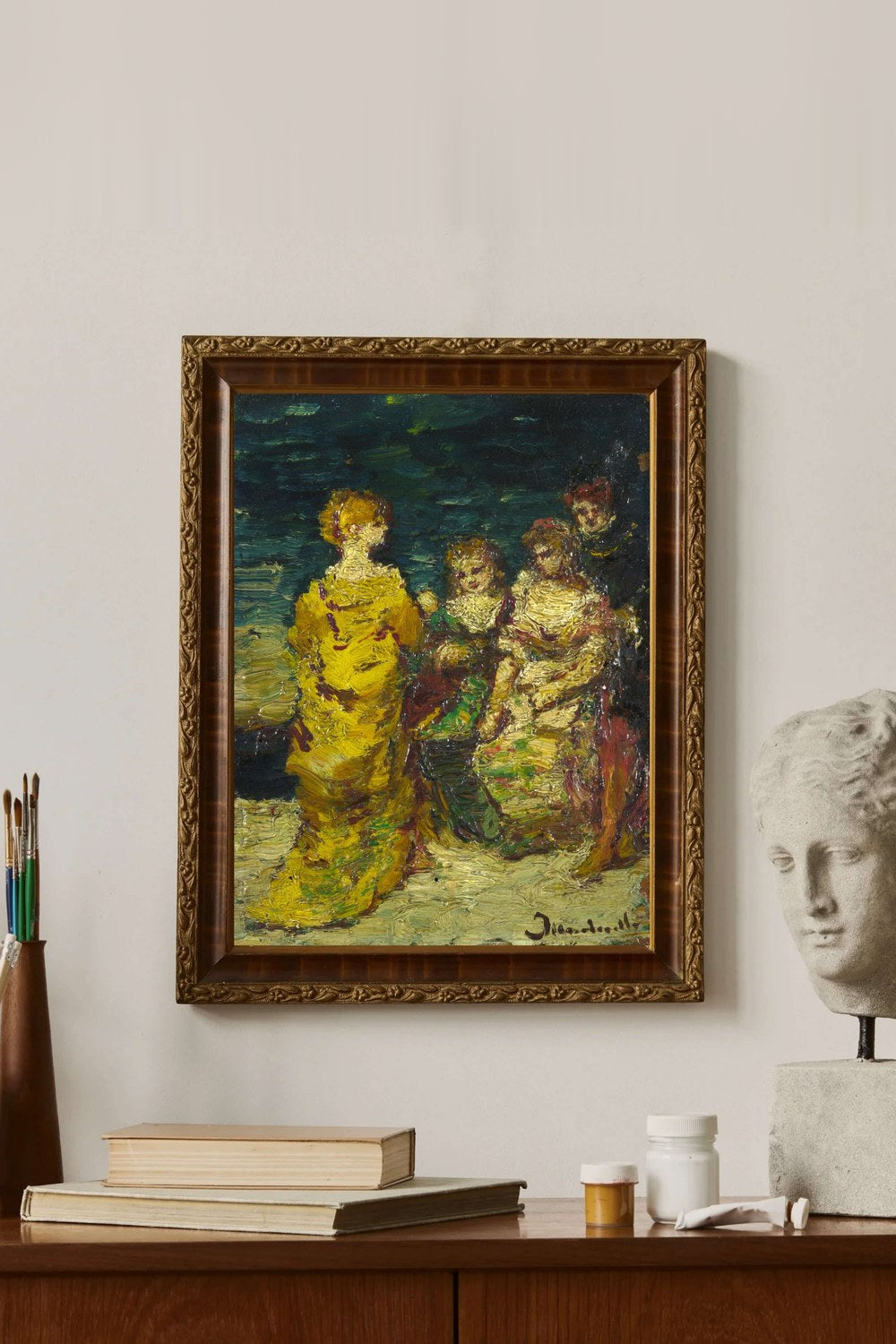 Adolphe Monticelli - Figürlü Kompozisyon - 3