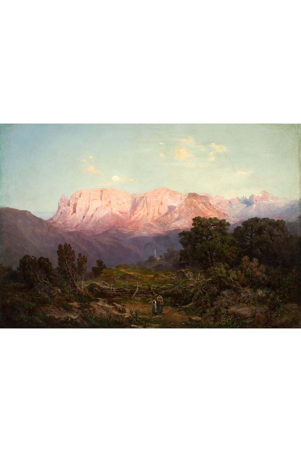 Gottfried Seelos - Rampeun’Dan Görülen Schlern Ve Rosengarten - 1