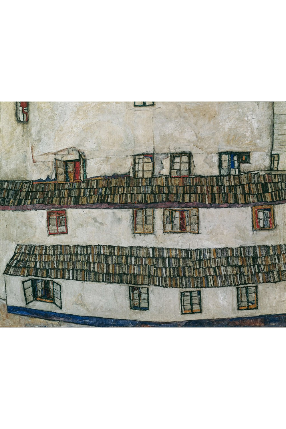 Egon Schiele - Ev Duvarı - 1