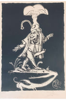 Salvador Dalí - Dişli Anka Kuşu Üzerinde Mantar Figürü - 1