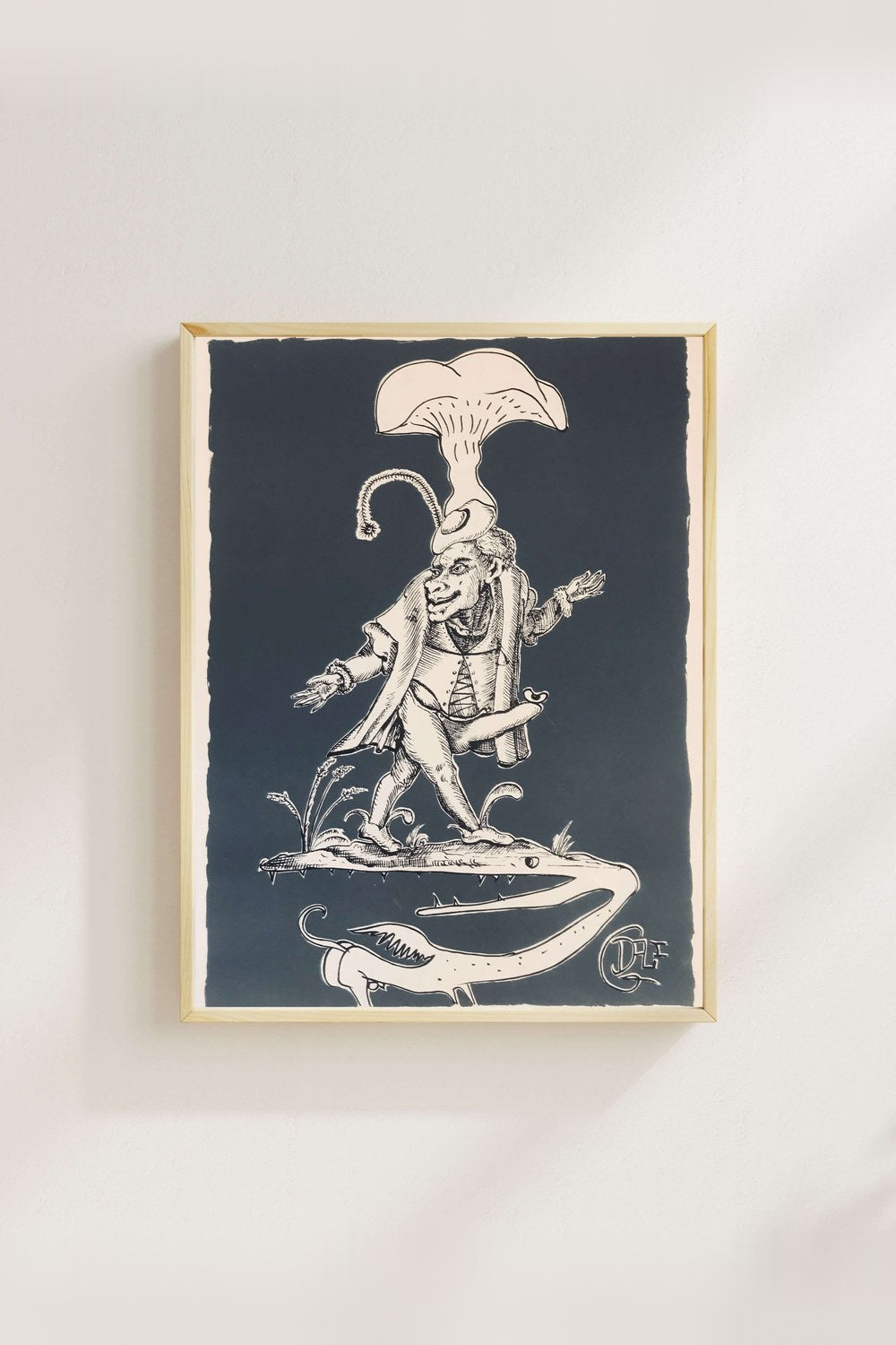 Salvador Dalí - Dişli Anka Kuşu Üzerinde Mantar Figürü - 4