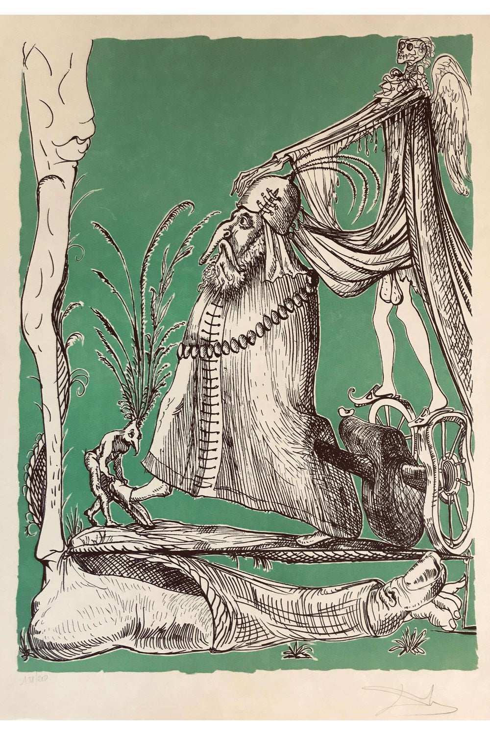 Salvador Dalí - Bacağa Saygı Töreni - Pantagruel - 1