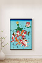 Utagawa Kuniyoshi - İtfaiyeciler Ve Sancak - 0