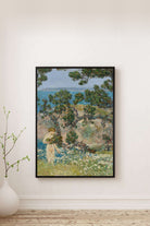Childe Hassam - Mavi Deniz Ve Yıkanan Figür - 0