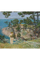 Childe Hassam - Mavi Deniz Ve Yıkanan Figür - 1