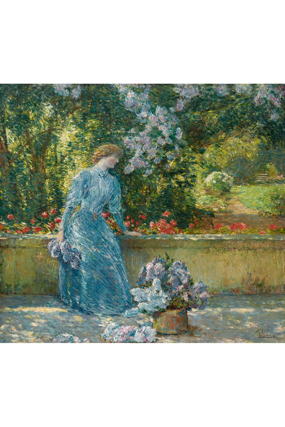 Childe Hassam - Parkta Kadın - 1
