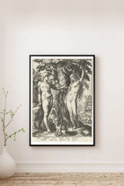 Hendrick Goltzius - Âdem Havva Ve Yılan - 0