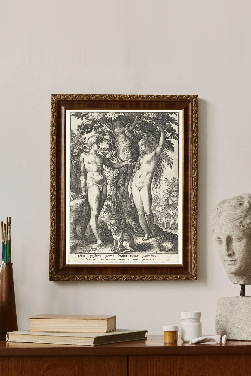 Hendrick Goltzius - Âdem Havva Ve Yılan - 2