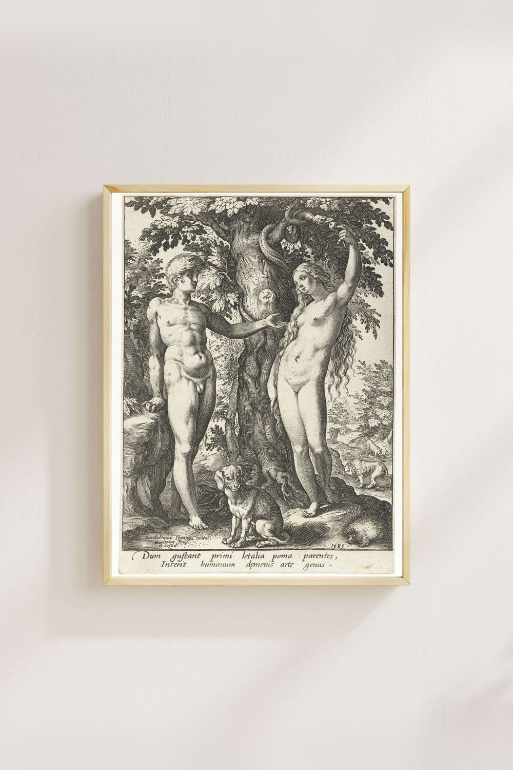Hendrick Goltzius - Âdem Havva Ve Yılan - 3