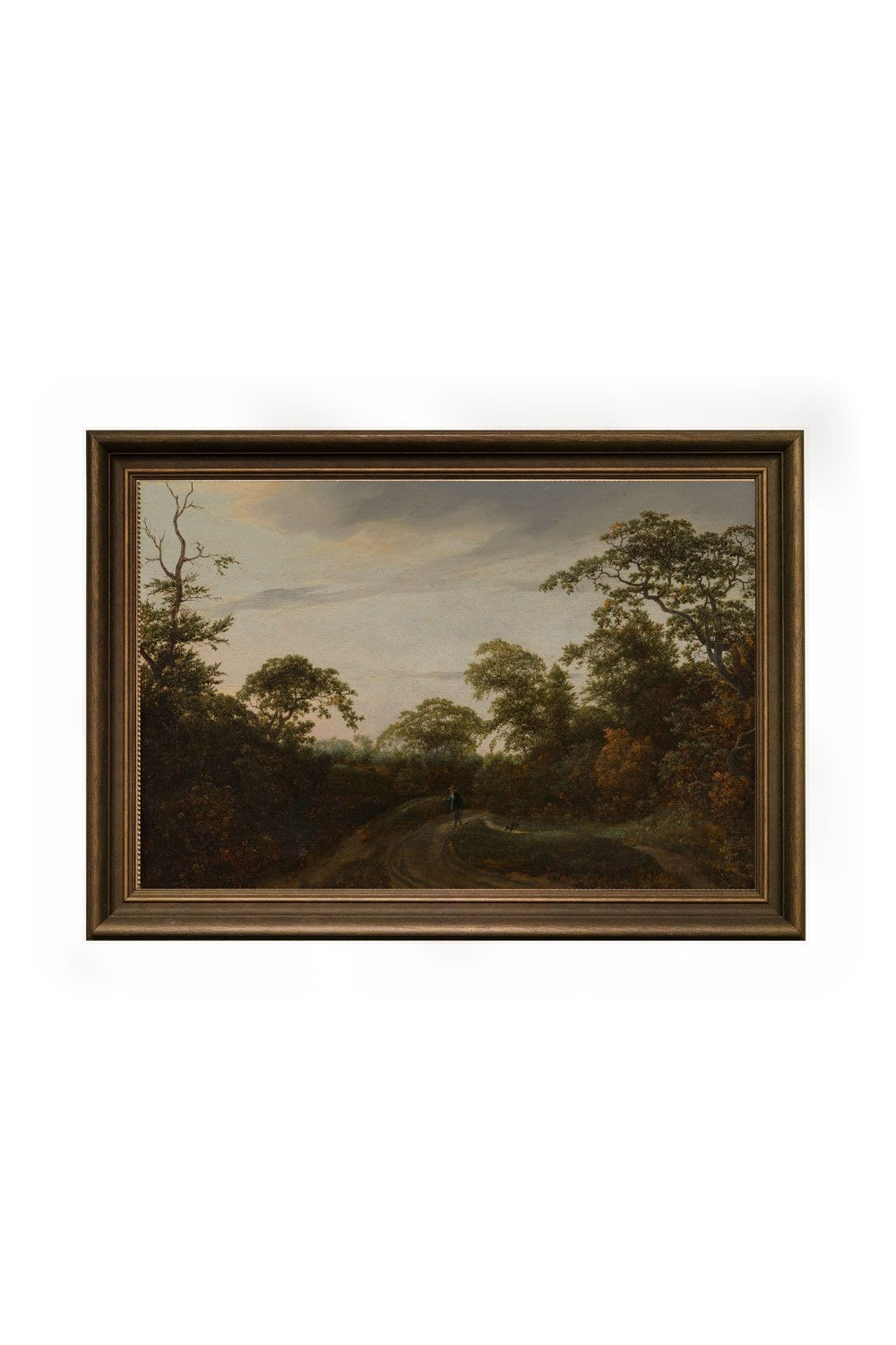 Jacob Van Ruisdael - Alacakaranlıkta Orman Yolunda - 0