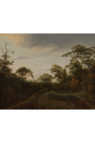 Jacob Van Ruisdael - Alacakaranlıkta Orman Yolunda - 1