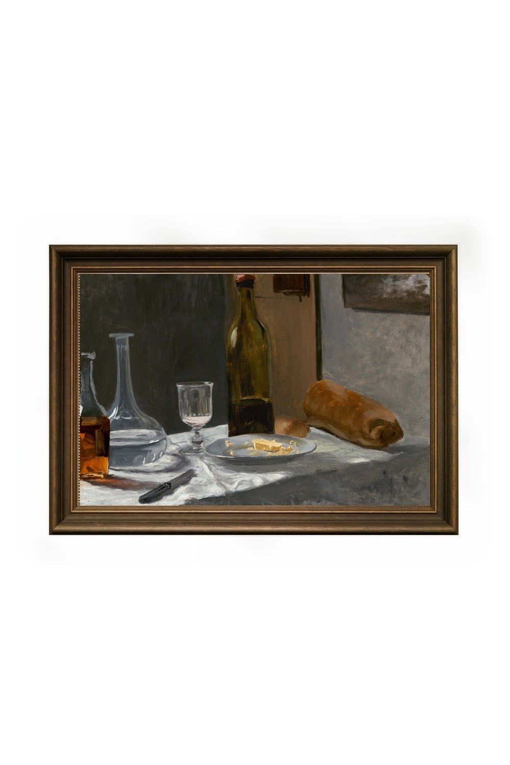 Claude Monet - Şişe Sürahi Ekmek Ve Şarap - 0