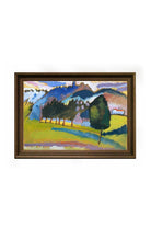Wassily Kandinsky - Dalgalı Tepelerle Manzara - 0