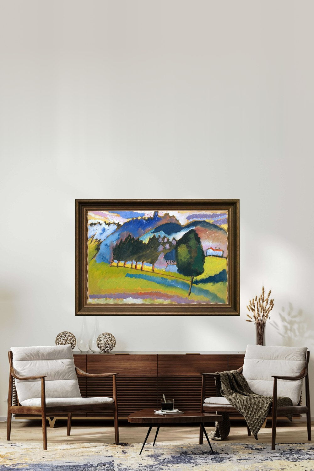 Wassily Kandinsky - Dalgalı Tepelerle Manzara - 2