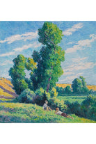 Maximilien Luce - Moulineux Çevresi Ağaçların Altında Dinlenme - 1