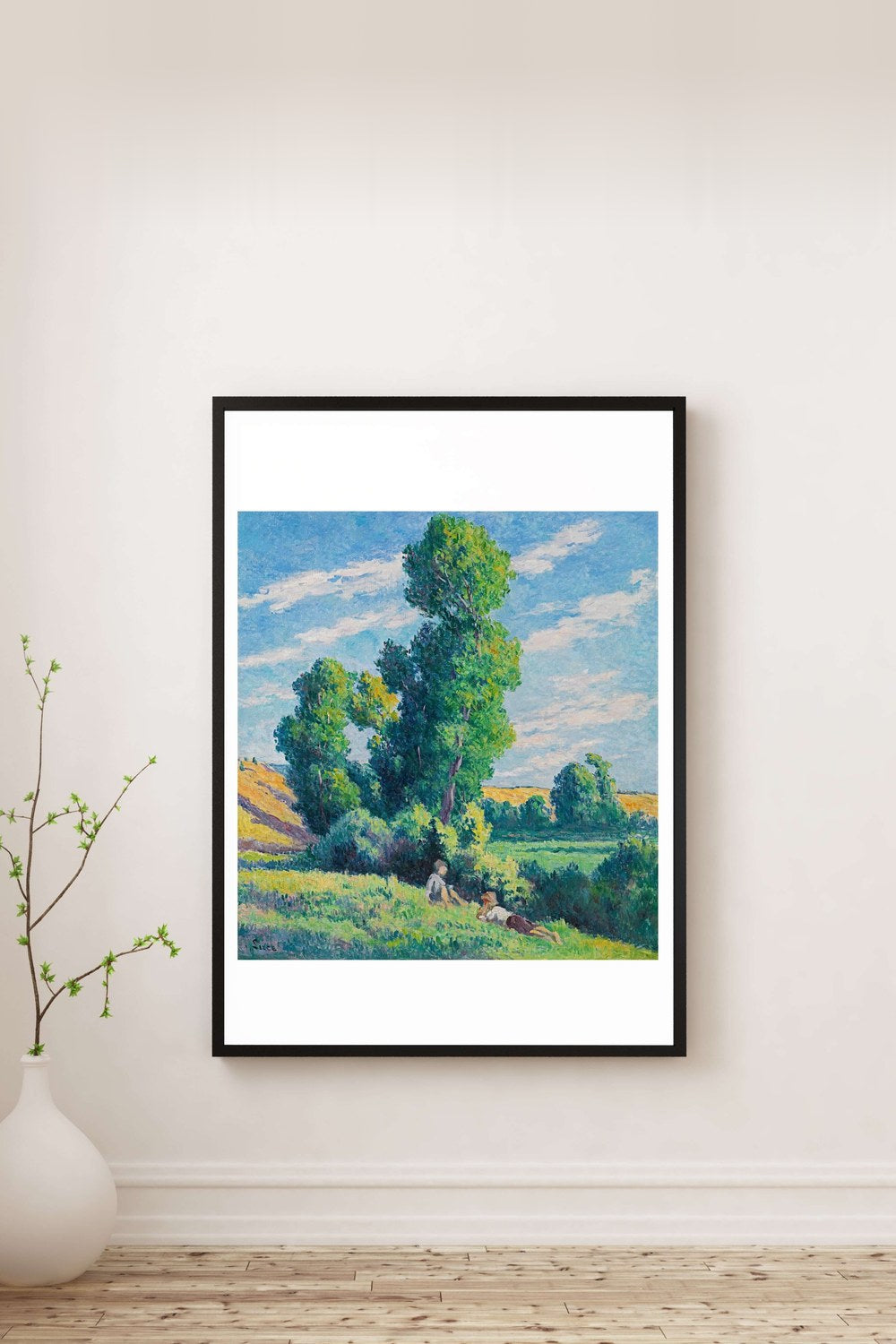 Maximilien Luce - Moulineux Çevresi Ağaçların Altında Dinlenme - 2