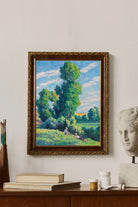 Maximilien Luce - Moulineux Çevresi Ağaçların Altında Dinlenme - 3