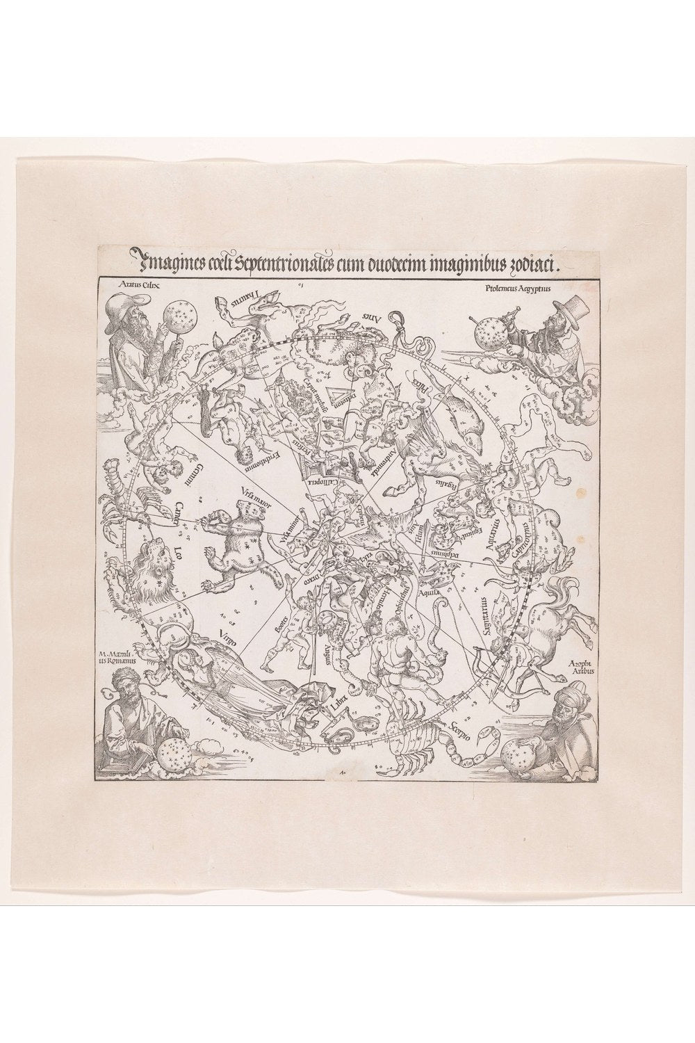 Albrecht Dürer - Kuzey Yarımküre Gökyüzü Haritası - 1