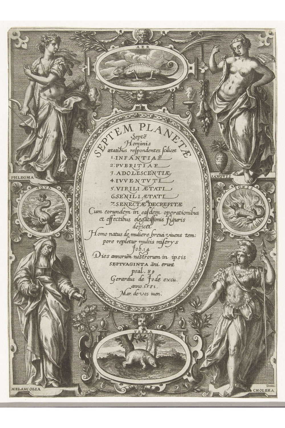 Adriaen Collaert - Yedi Gezegen Ve Yedi Çağ - 1