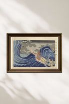 Utagawa Kuniyoshi - Sado Sürgünü Sırasında Kakuda’Da Dalgaları - 0