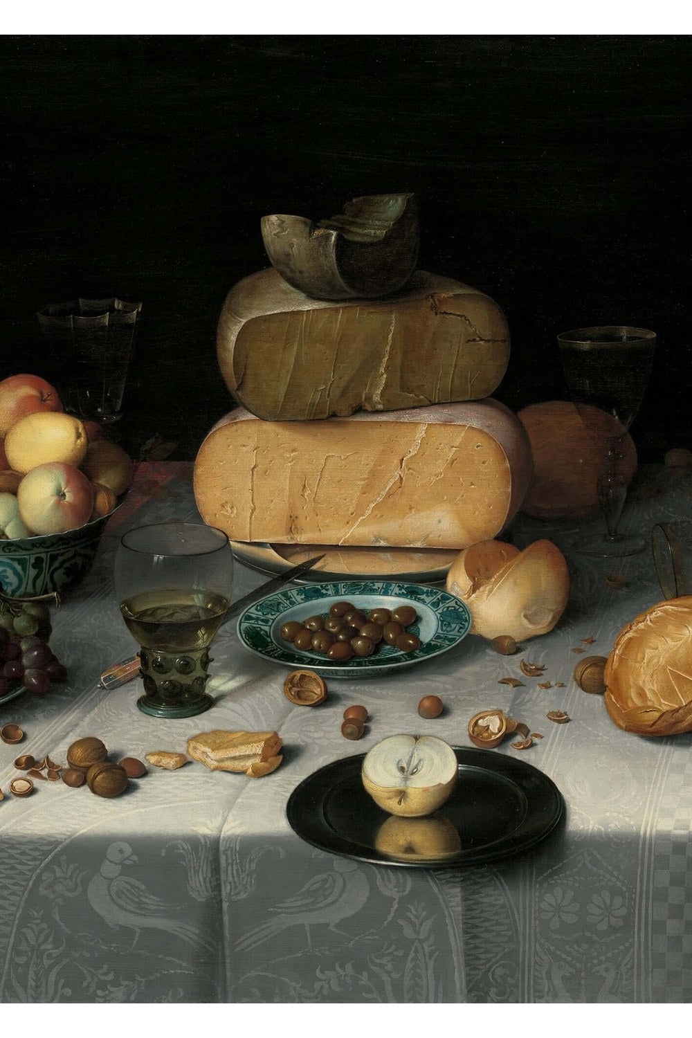 Floris Claesz. Van Dijck - Peynirlerle Natürmort - 1