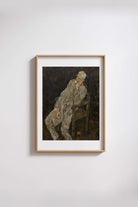 Egon Schiele - Yaşlı Bir Adamın Portresi Johann Harms - 3