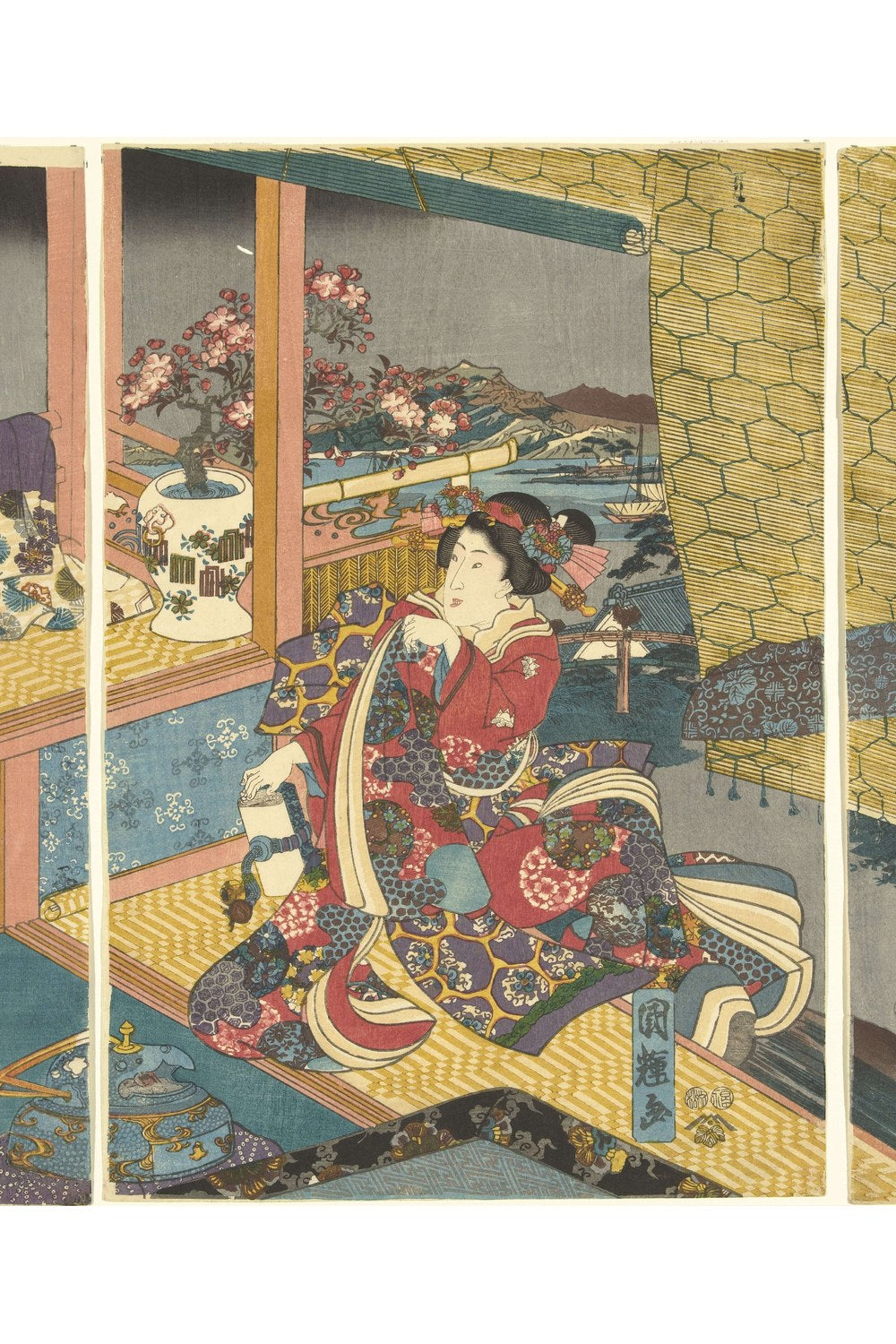 Utagawa Kuniteru - Çiçekler - 1