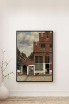 Johannes Vermeer - Delft'teki Küçük Sokak Olarak Bilinen Evlerin Görünümü - 0