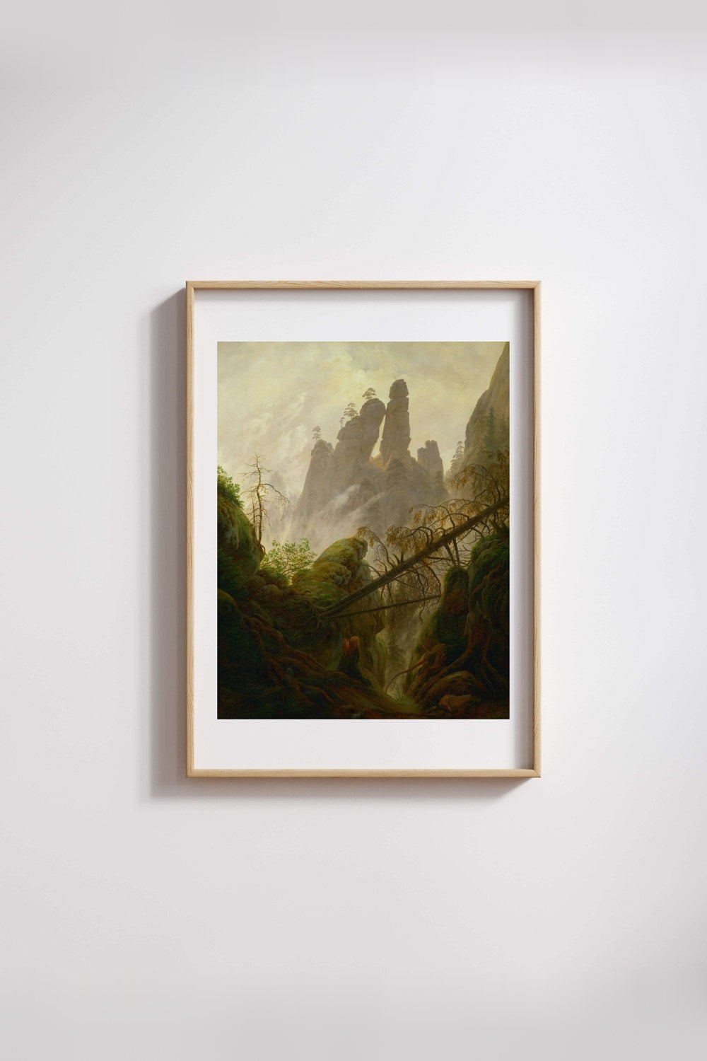 Caspar David Friedrich - Dağ Manzarası - 3